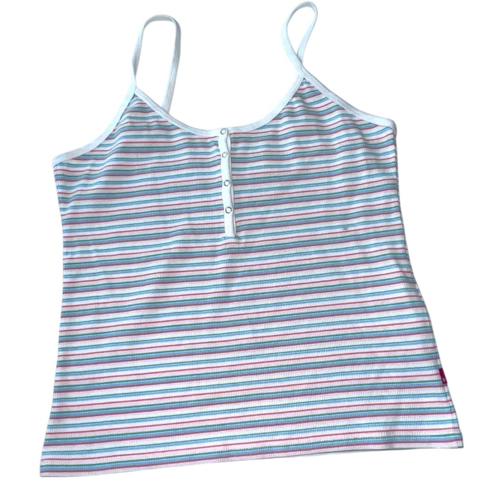 Levi's Multicolor Striped Top with Button Accents